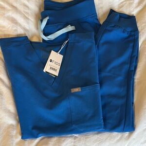 Figs Blue Scrub Set